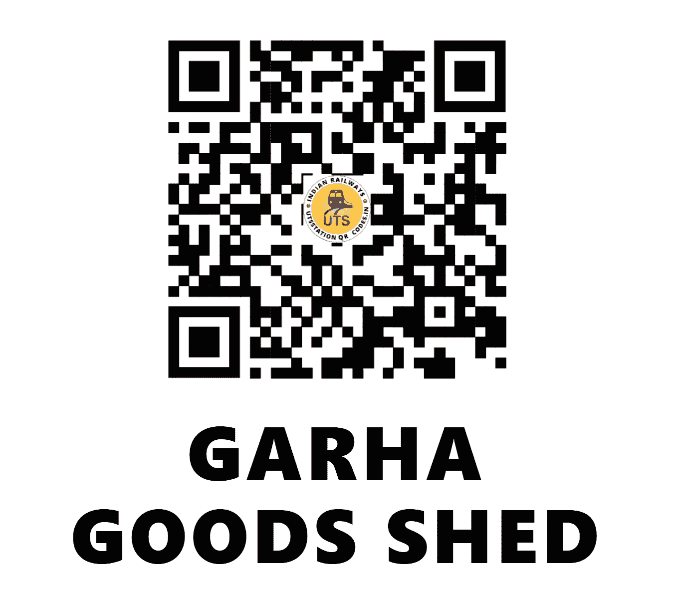 UTS QR Code for GARHA GOODS SHED - GGGS (SB - MADHYA PRADESH)